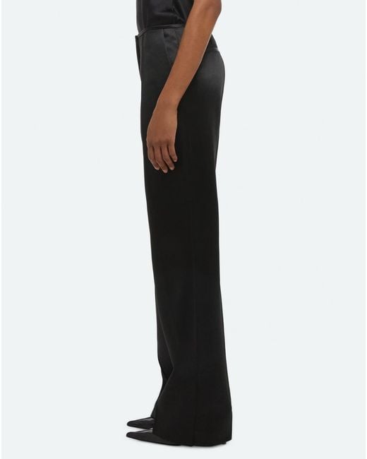 Helmut Lang Black Minimal Satin Pants