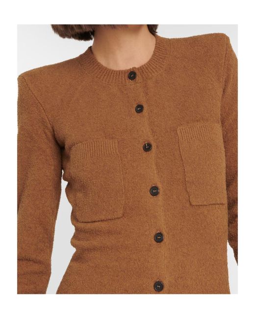 Wardrobe NYC Brown Button-Front Cardigan