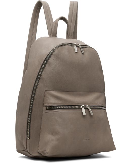 Rick Owens Brown Zipper Backpack for men