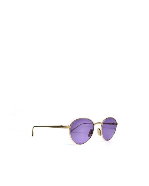 Loewe Purple Round Frame Sunglasses