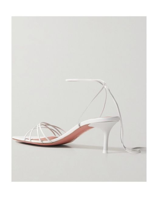 AMINA MUADDI White Strap-On Sandals