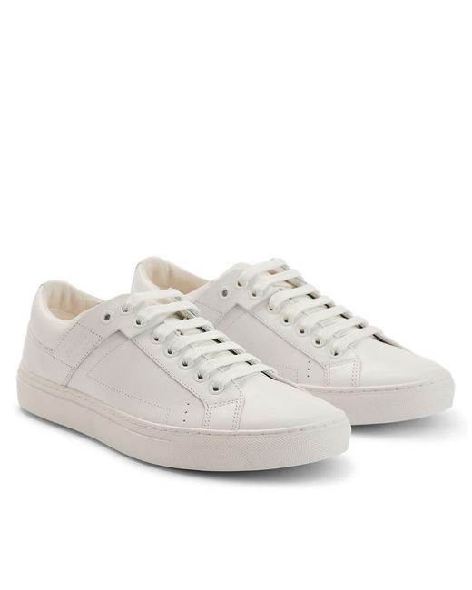 Boss White Solid Color Tennis Trainers for men