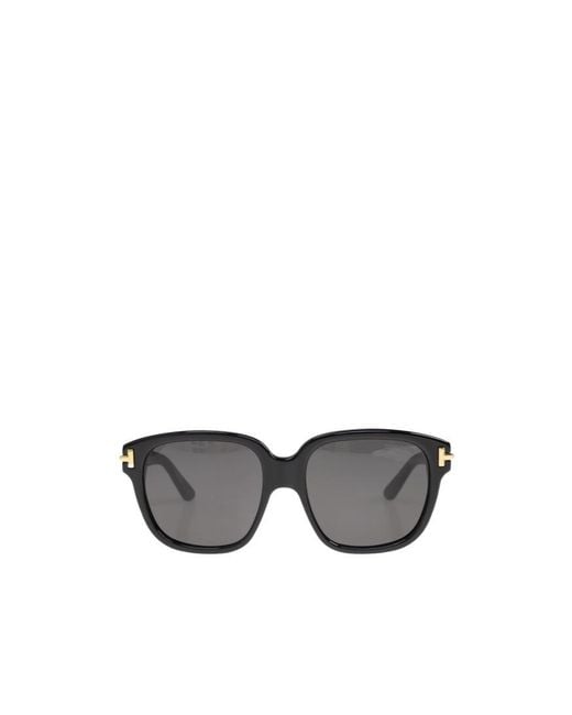 Tom Ford Gray Rectangular Sunglasses