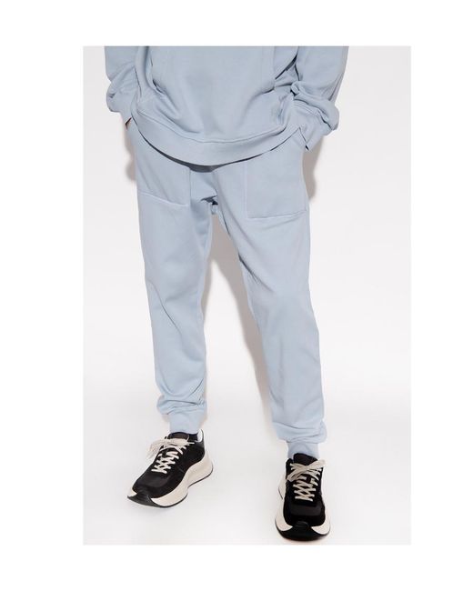 Nanushka Blue Shay Organic Cotton Track Pants for men