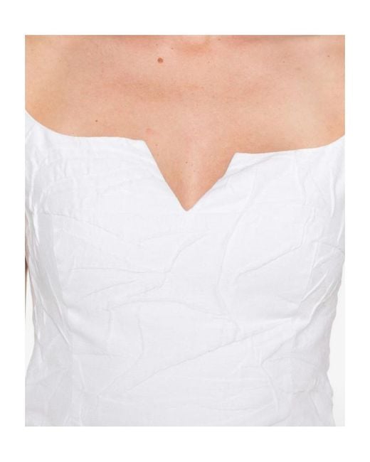 ShuShu/Tong White V-Neck Top