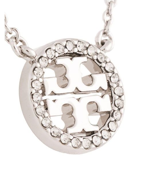 Tory Burch White Miller Delicate Necklace