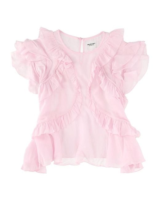Isabel Marant Pink Nalou Top