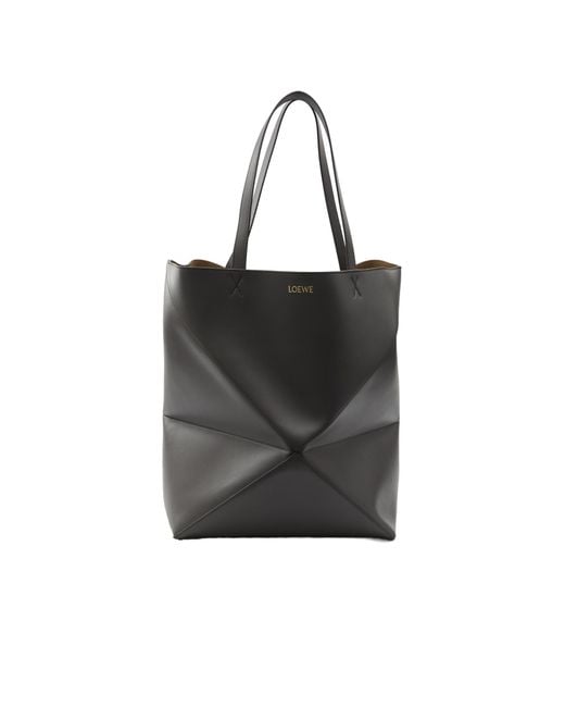 Loewe Black Puzzle Fold Top Handle Bag for men