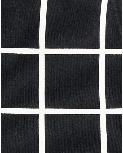 Marni Black Checked Flared Skirt