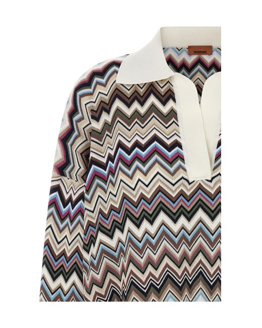 Missoni White Zigzag-Knit Sweater