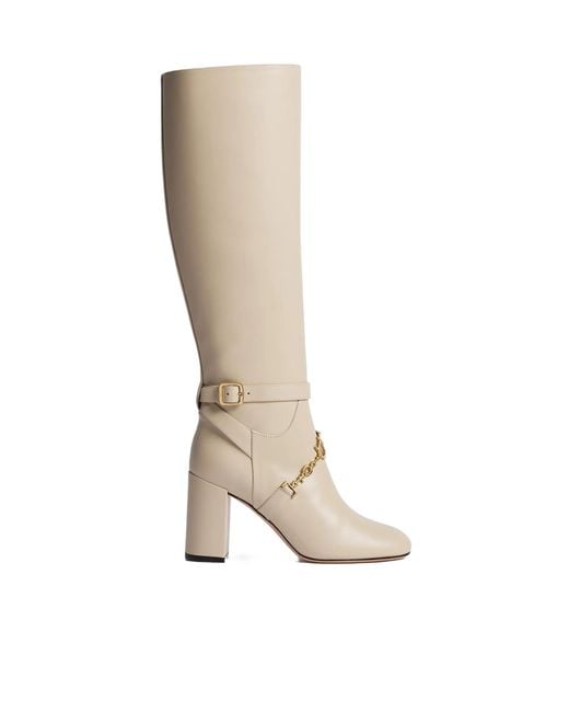 Dior White Ly High-Heeled Boots