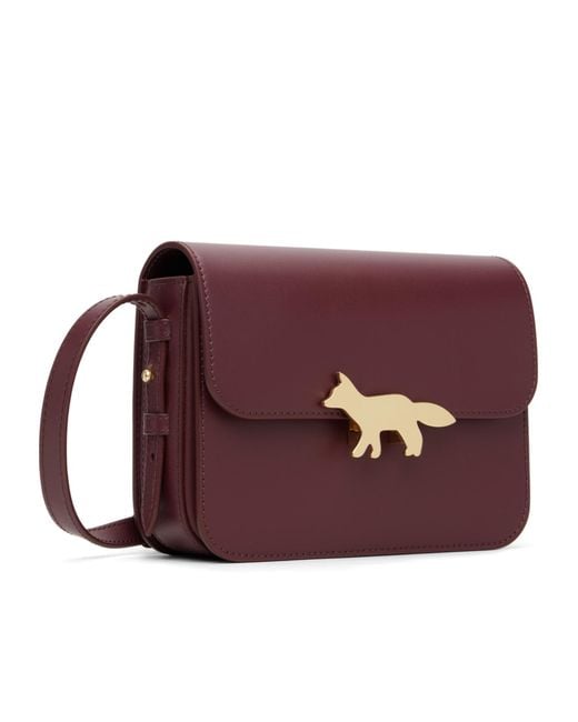Maison Kitsuné Purple Maison Kitsuné Edie Small Crossbody Bag for men