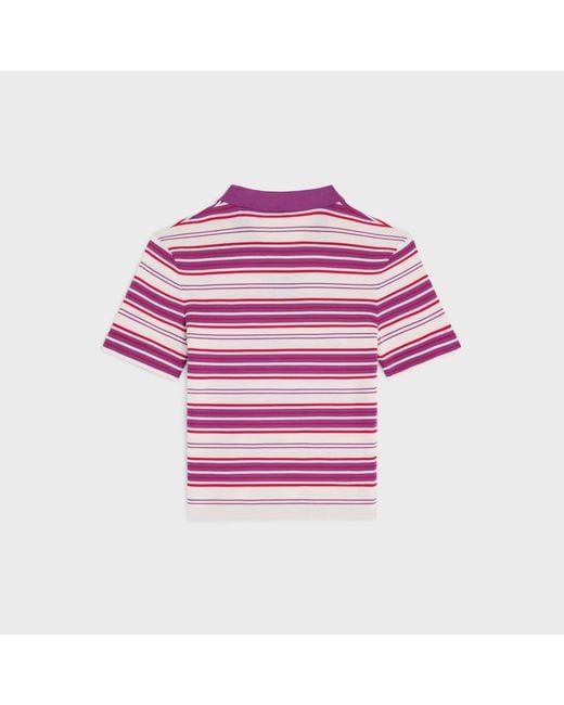Céline Pink Polo Sweater