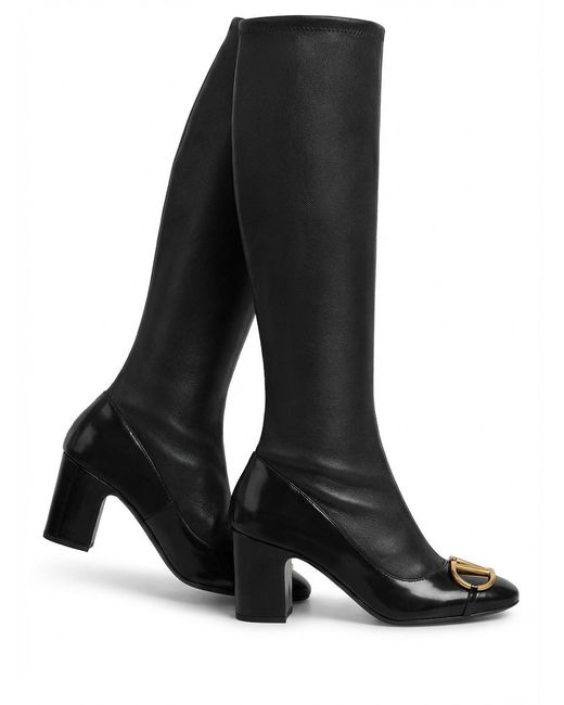 Gucci Black Balenciaga Half Clamp High Boots