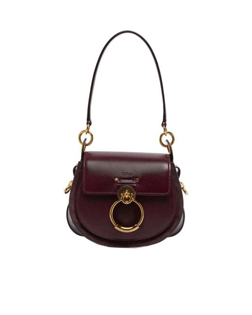 Chloé Purple Logo Shoulder Bag