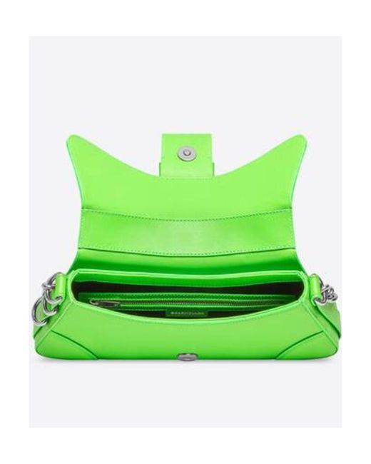 Balenciaga Green Lindsay Small Shoulder Bag With Strap