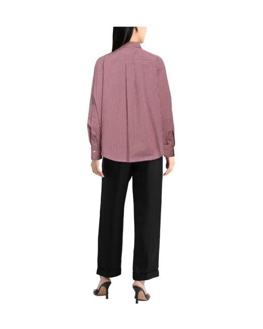 Brunello Cucinelli Pink Patterned Shirts Blouses