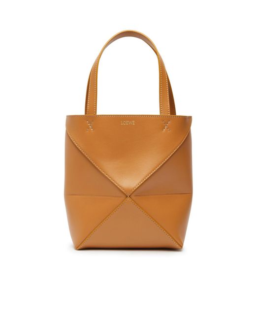 Loewe Brown Puzzle Mini Shoulder Bag