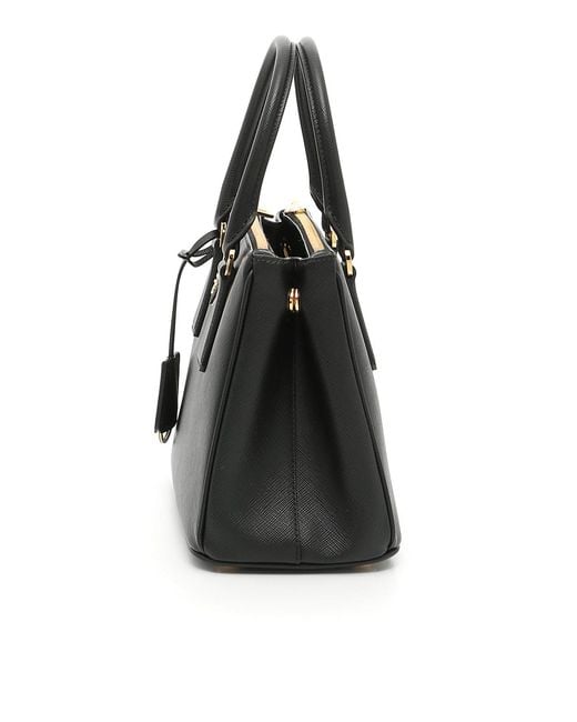 Prada Black Small Galleria Shoulder Bag
