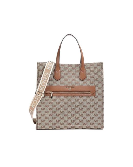 Michael Kors Multicolor Monogram-Jacquard Tote Bag