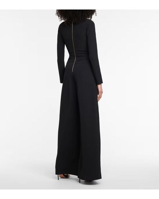 Roland Mouret Black Elastic Crepe Jumpsuit