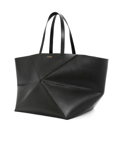 Loewe Black Xxl Puzzle Fold Tote Bag for men