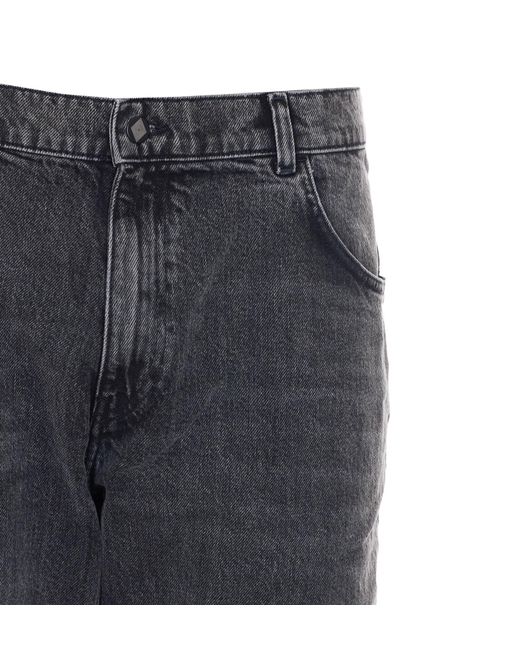 AMISH Gray James Wide-Leg Jeans for men