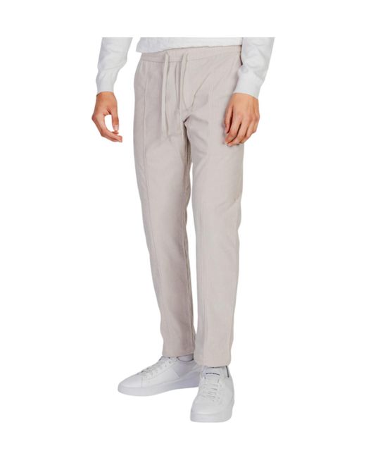 Antony Morato Gray Drawstring Casual Pants for men