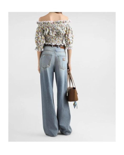 Dolce & Gabbana Blue Vintage Effect Distressed Jeans