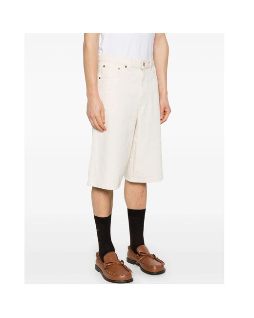 A.P.C. White Westland Straight Shorts for men