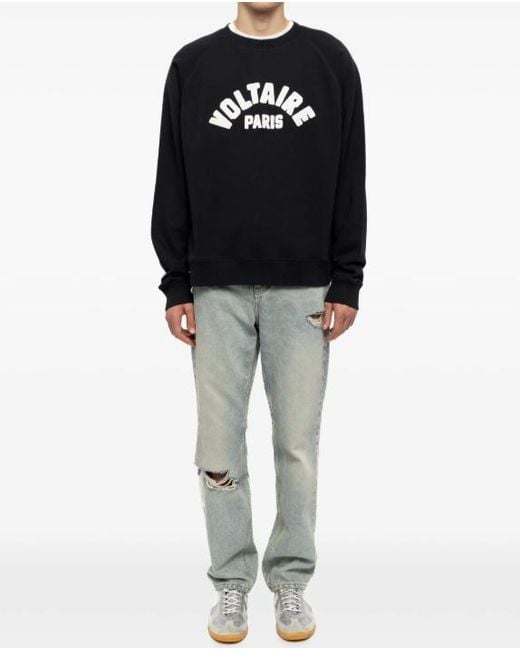 Zadig & Voltaire Blue Sweatshirt Sunco for men