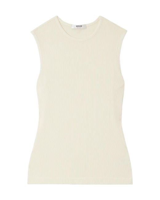 Agolde Natural Ribbed Vest