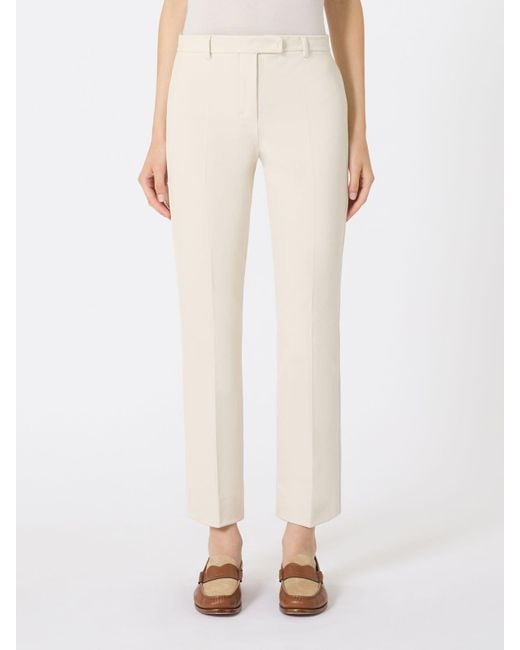 Max Mara White 'S Umanita Pleated Trousers