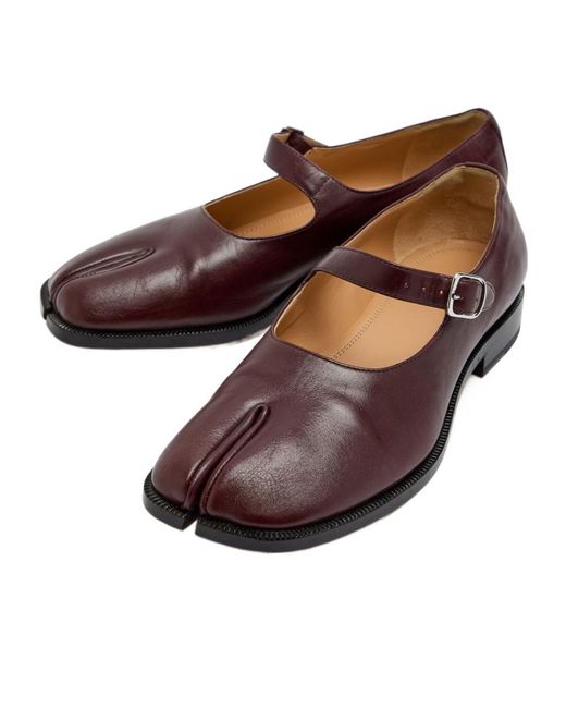 Maison Margiela Brown Mary Jane Flat Shoes
