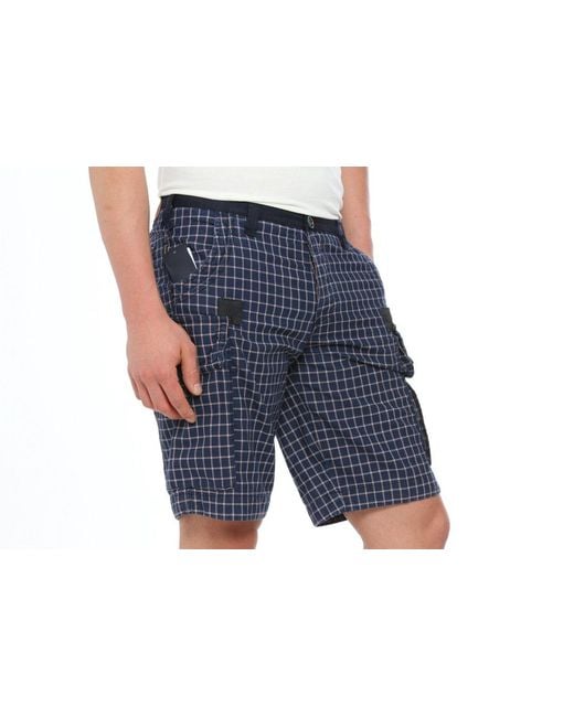 Armani Jeans Blue Logo Logo Shorts for men