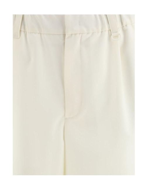 Herno White Laminar Elastic-Waist Tailored Shorts for men