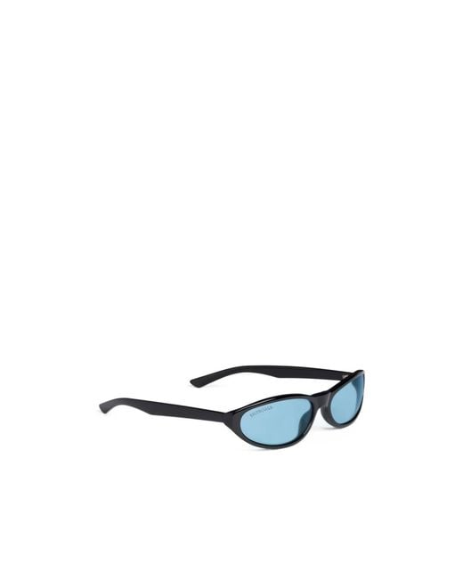 Balenciaga Blue Neo Round Sunglasses