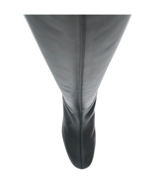 Aeyde Black Willa Round Toe Block Heel Boots
