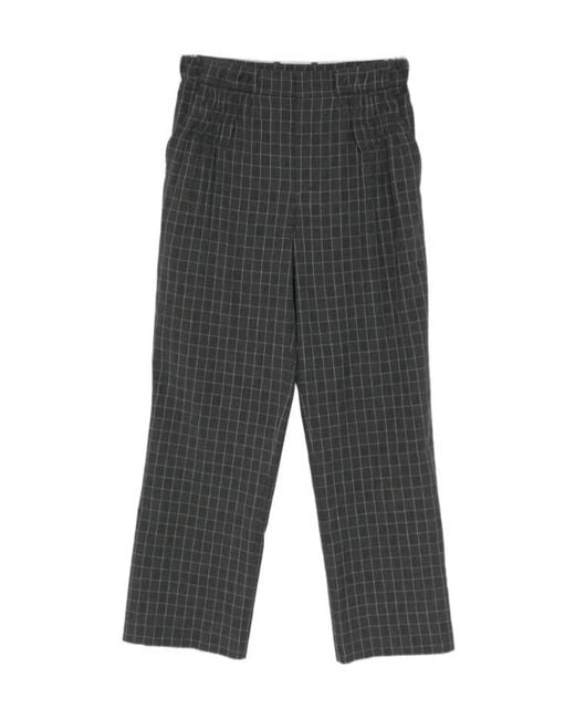Kiko Kostadinov Gray Minna Gathered Trousers for men