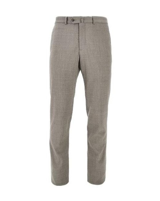 Emporio Armani Gray Casual Pants With Belt Loops for men