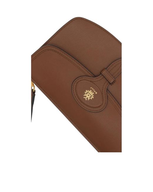 Bally Brown Flap Shoulder Bag