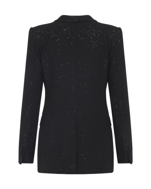 Tom Ford Black Sequined Single Breasted Jacket