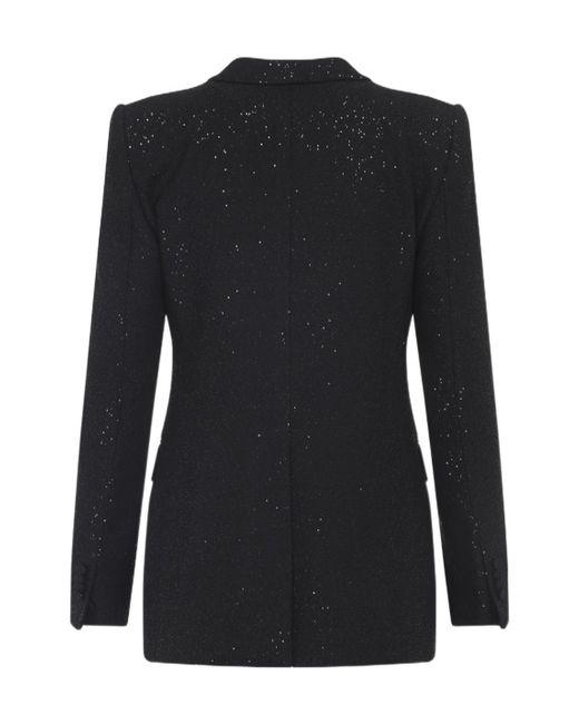 Tom Ford Black Sequined Single Breasted Jacket