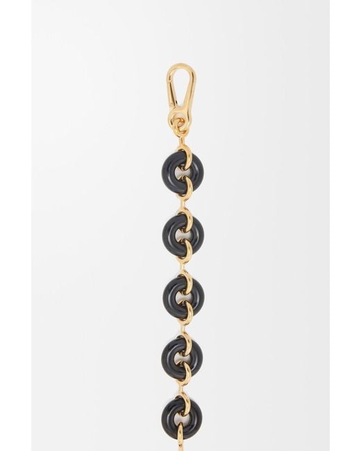 Loewe White Two-Tone Chain Strap