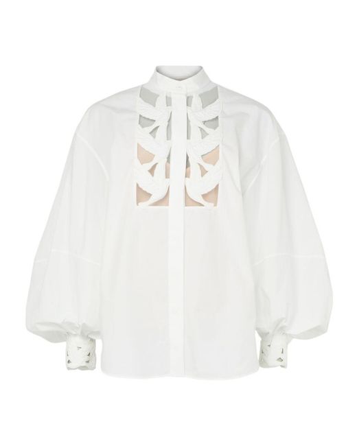 Zimmermann White Long-Sleeved Cover-Up