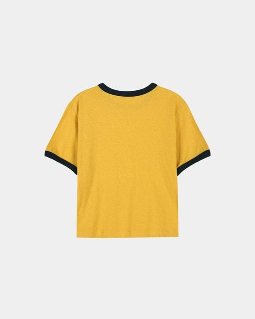 ANDERSSON BELL Yellow Crew Neck T-Shirt