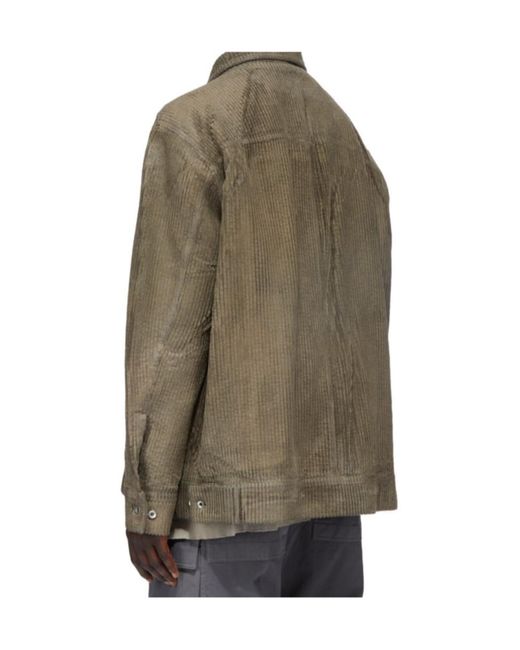Rick Owens Brown Jumbo Worker Jacket for men