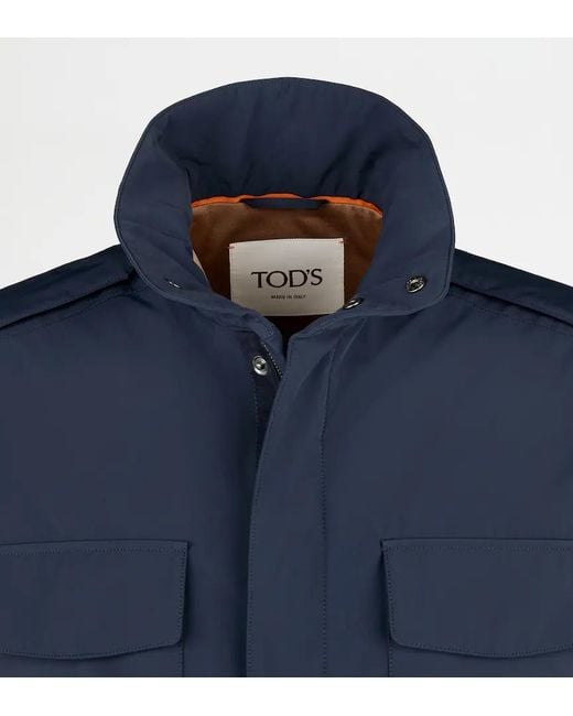 Tod's Blue Long-Sleeved Jacket for men