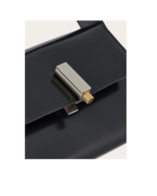 Ferragamo Black Flip Shoulder Bag