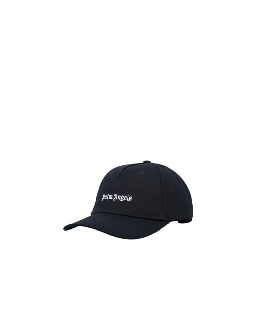 Palm Angels Blue Logo Embroidered Baseball Cap for men